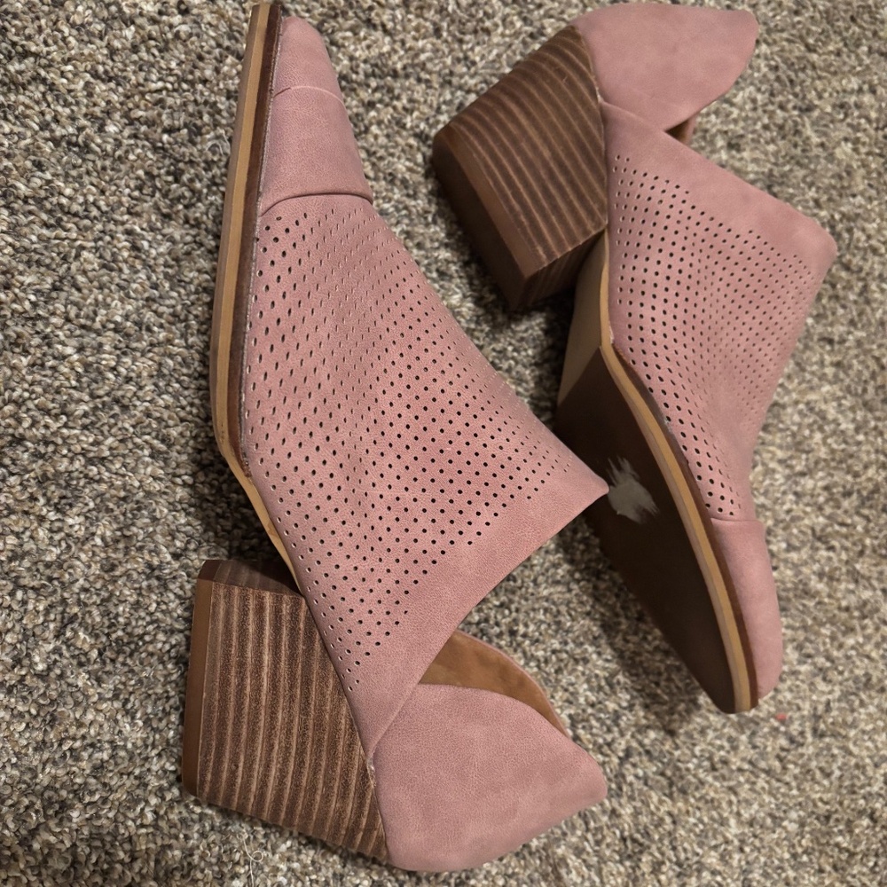 Pink Ankle Boots